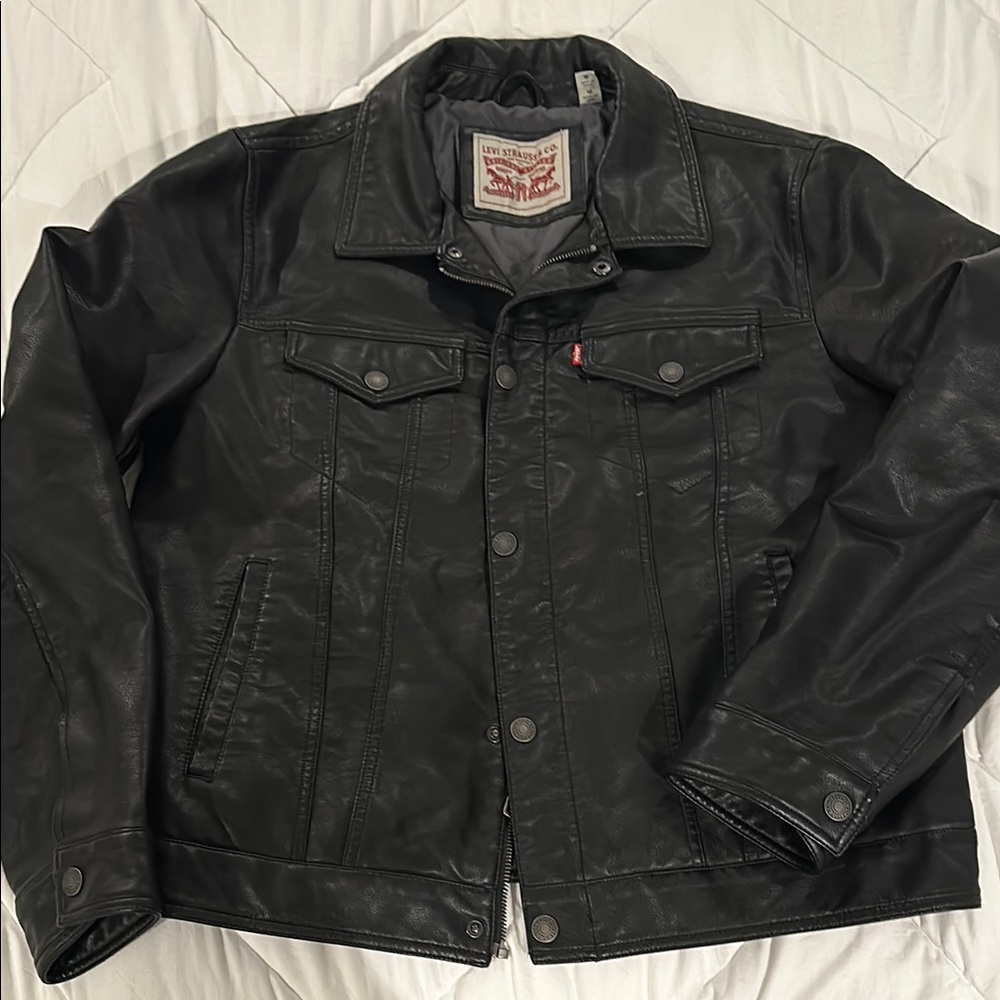 Levi's Black Faux Leather Jacket
